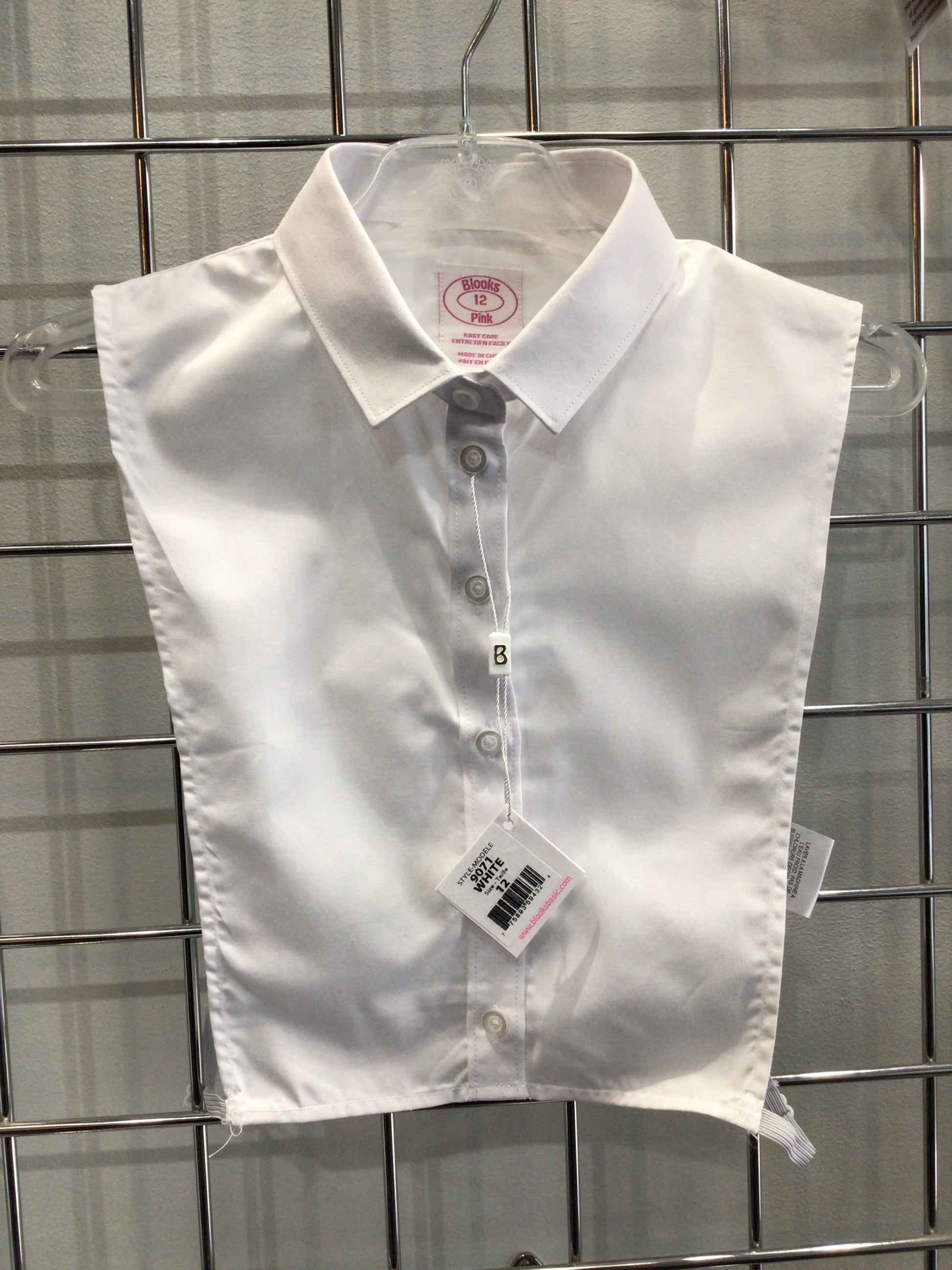 Fine tailored button down half shirt with mini pointy collar