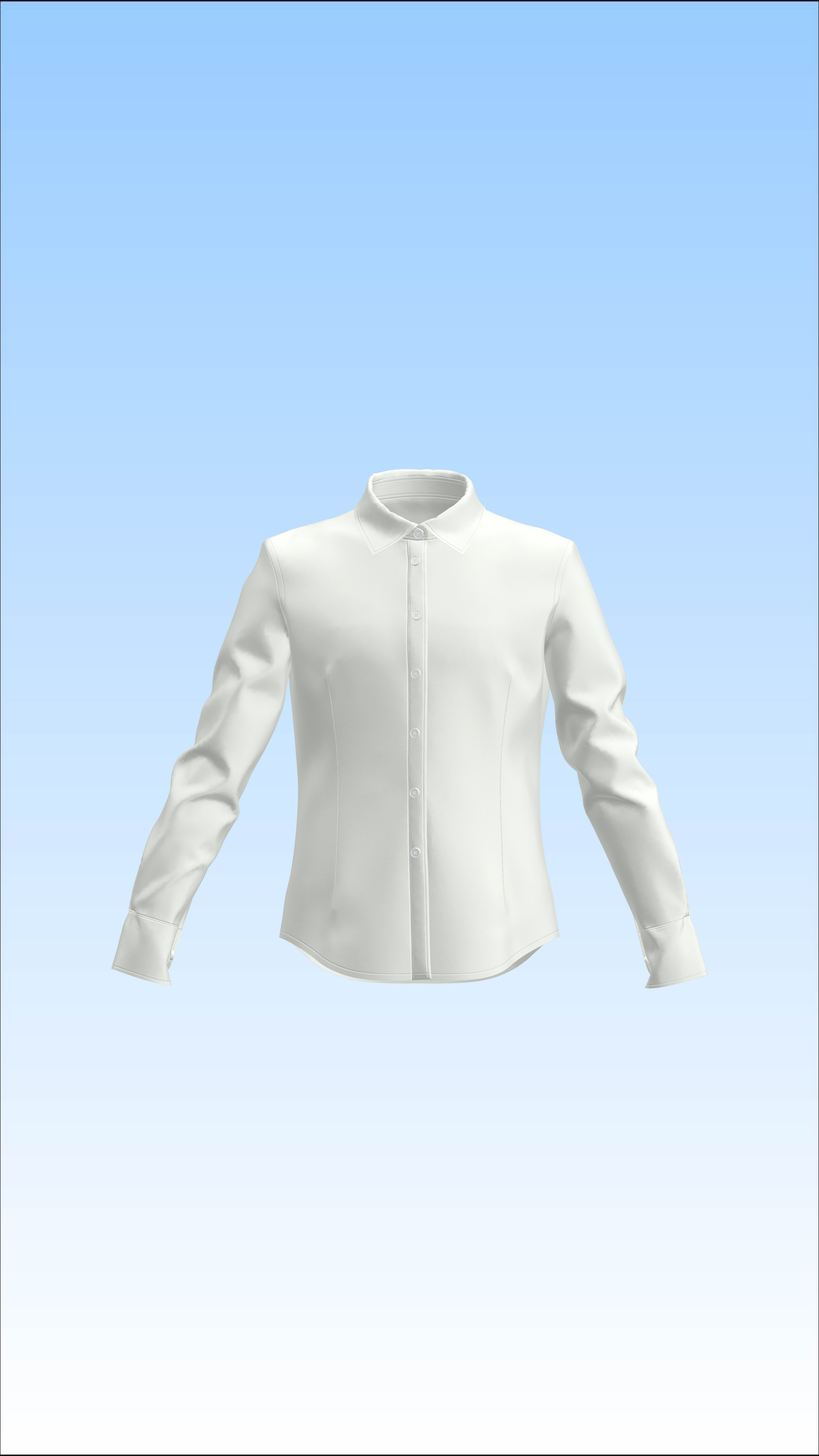 Fine tailored button down shirt with peter pan collar